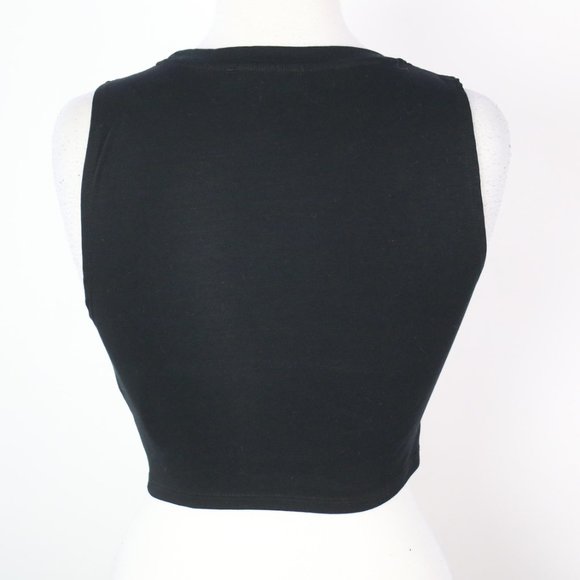 Zara Womens Medium Twist Front Sleeveless Crop Tank Top - Picture 2 of 4